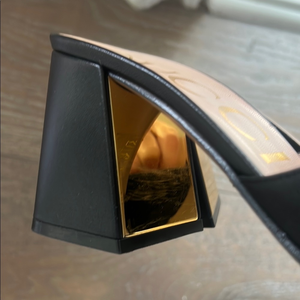 Gucci Black Leather Women's Mules - Picture 6 of 6